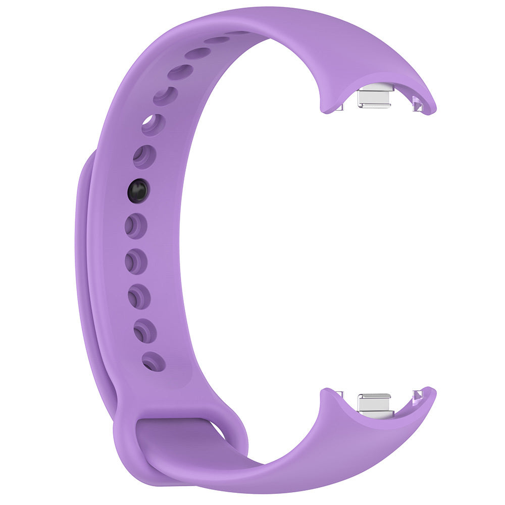 Xiaomi Mi Band 9 Serisi Klasik Kordon Silikon Strap Kayış Lila