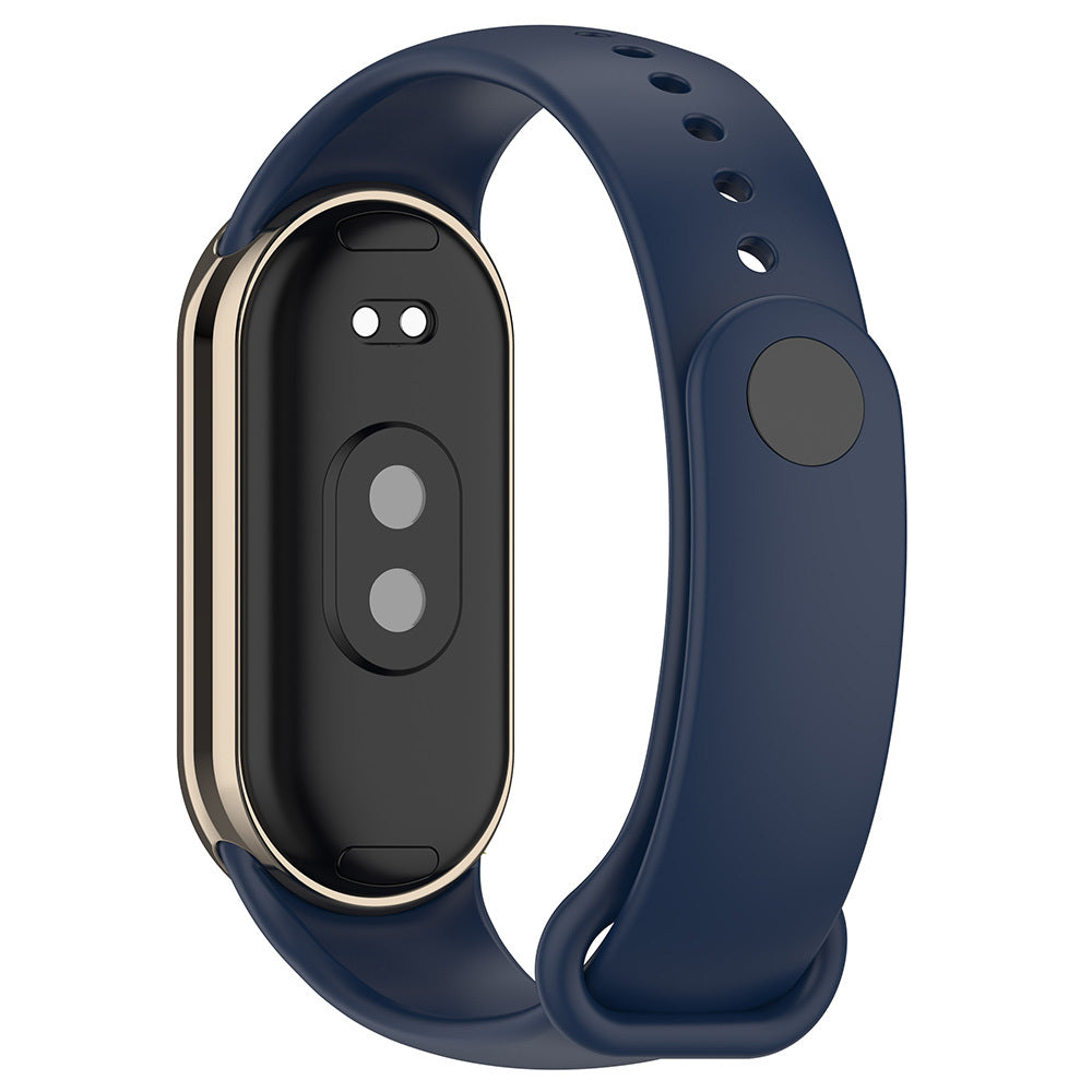 Xiaomi Mi Band 9 Serisi Klasik Kordon Silikon Strap Kayış Lila