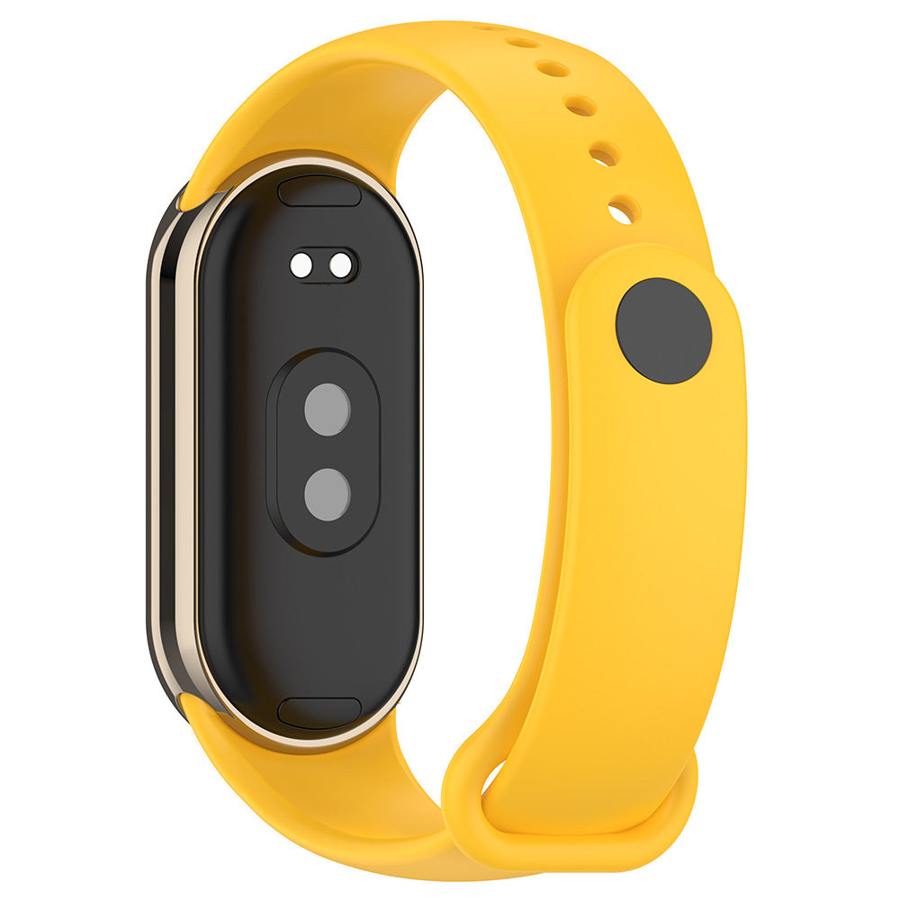 Xiaomi Mi Band 9 Serisi Klasik Kordon Silikon Strap Kayış Lila