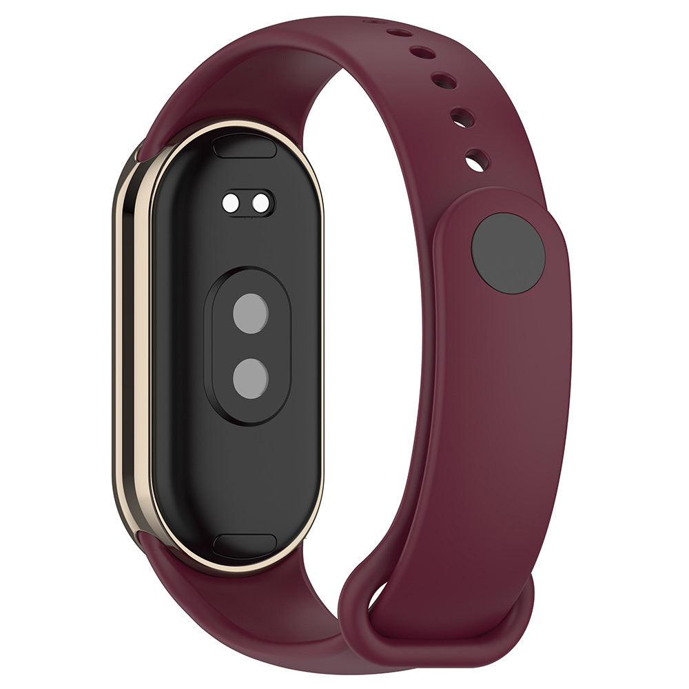 Xiaomi Mi Band 9 Serisi Klasik Kordon Silikon Strap Kayış Lila