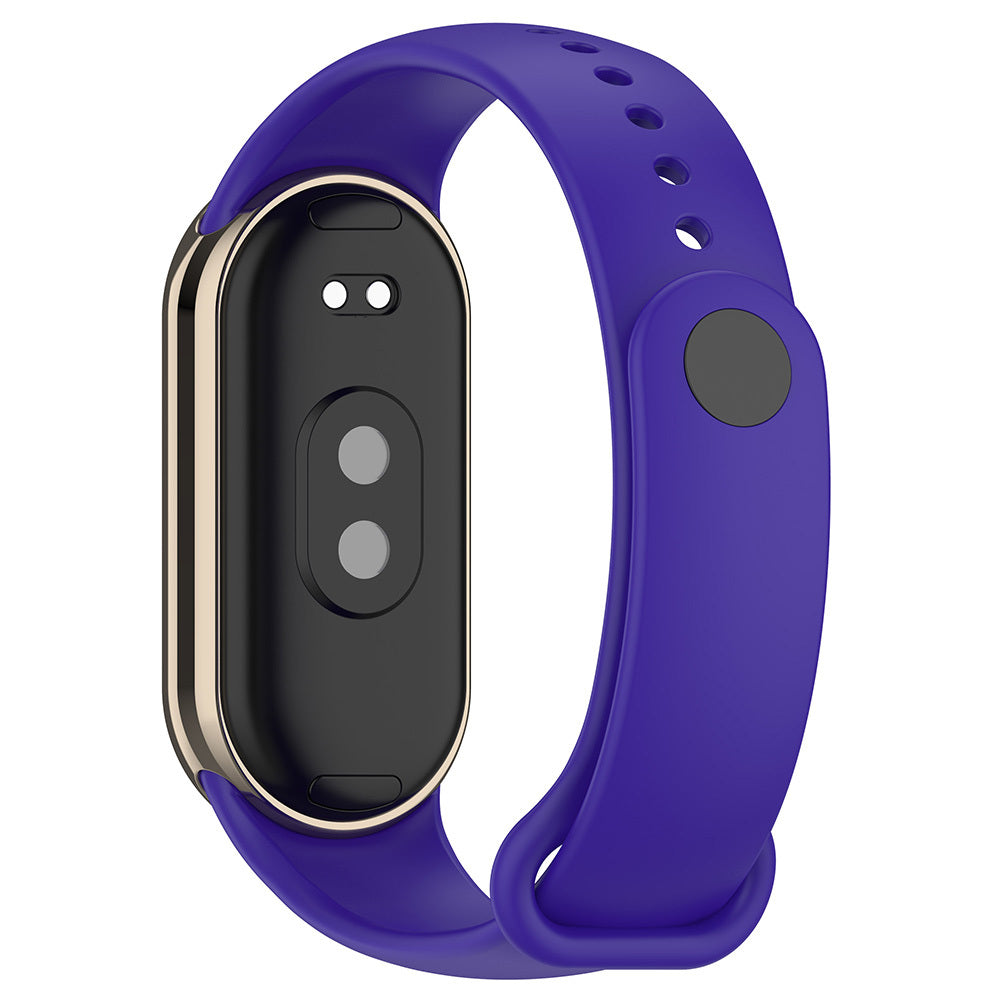 Xiaomi Mi Band 9 Serisi Klasik Kordon Silikon Strap Kayış Lila