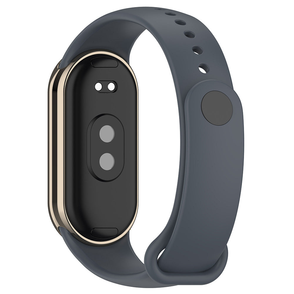 Xiaomi Mi Band 9 Serisi Klasik Kordon Silikon Strap Kayış Lila