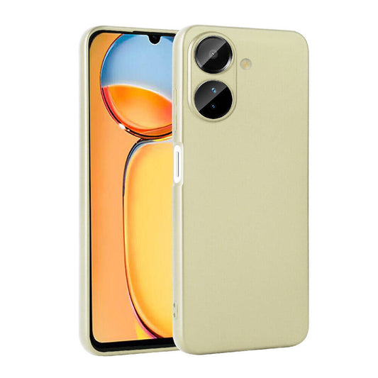 Xiaomi Poco C65 Kılıf Zore Premier Silikon Kapak Gold