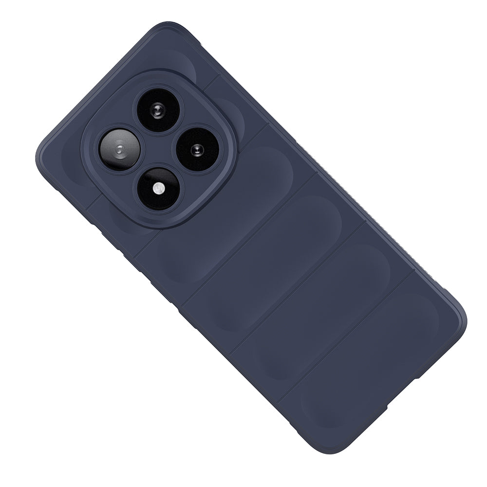 Xiaomi Poco X7 Kılıf Esnek TPU Oyuklu Arka Yüzey Tasarımlı Zore Etnik Silikon Kapak Koyu Yeşil