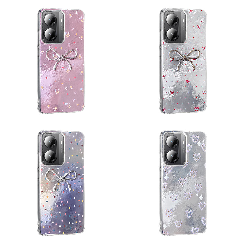 Xiaomi Poco X7 Pro Kılıf Kamera Korumalı Figürlü Zore Ponti Silikon Kapak Beyaz