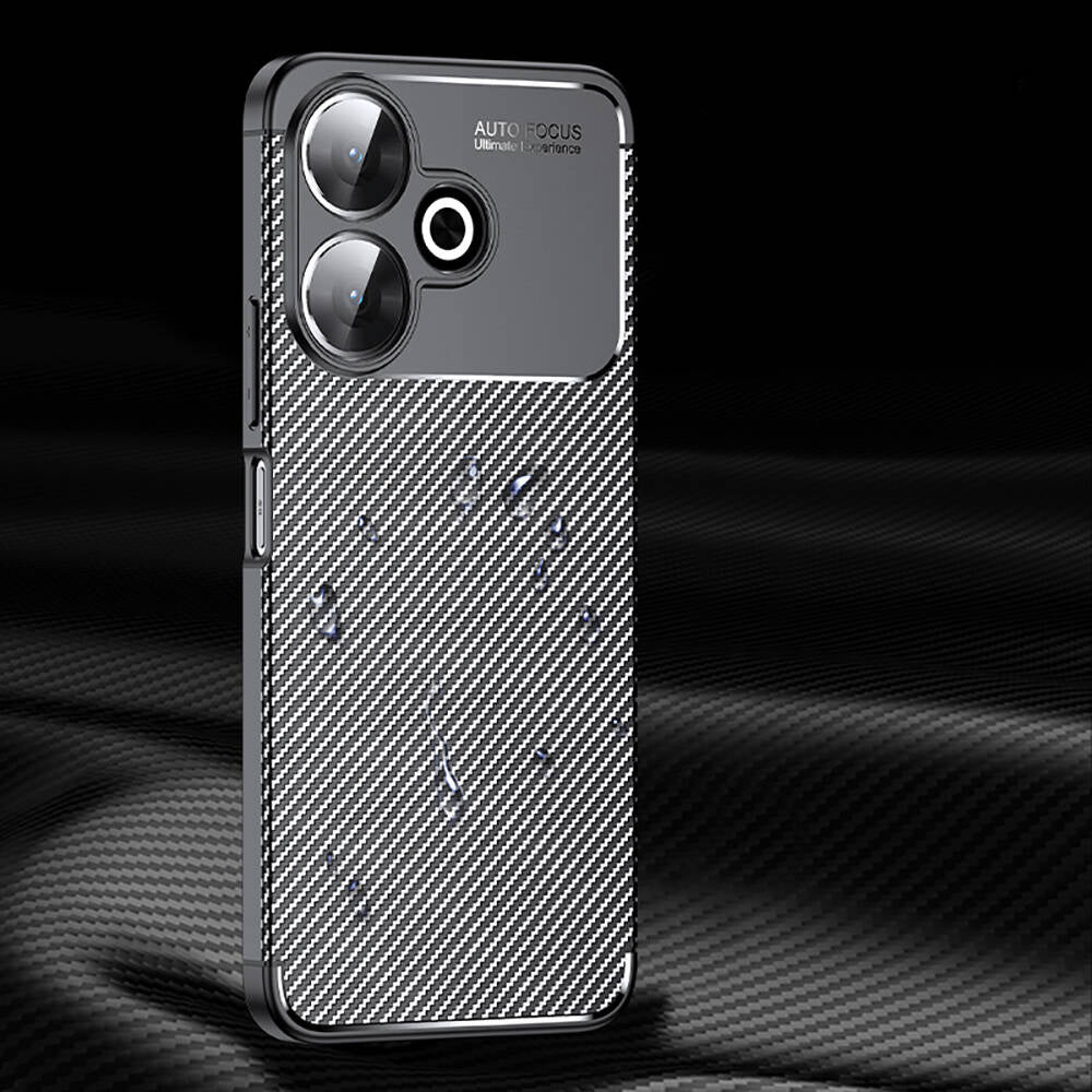 Xiaomi Redmi 13 4G Kılıf Zore Negro Silikon Kapak Siyah