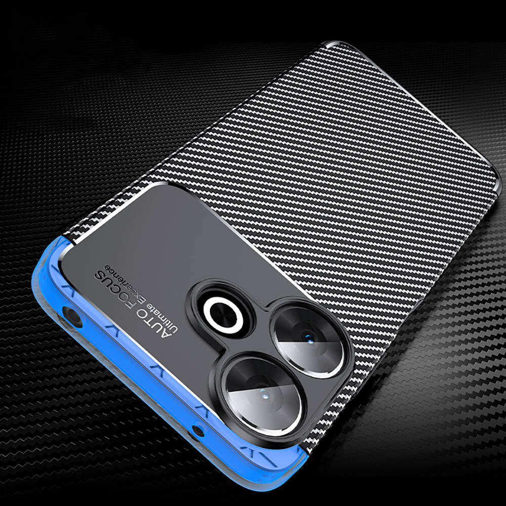 Xiaomi Redmi 13 4G Kılıf Zore Negro Silikon Kapak Siyah