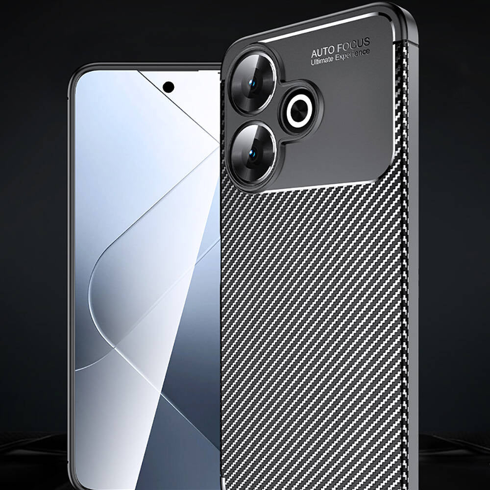 Xiaomi Redmi 13 4G Kılıf Zore Negro Silikon Kapak Siyah