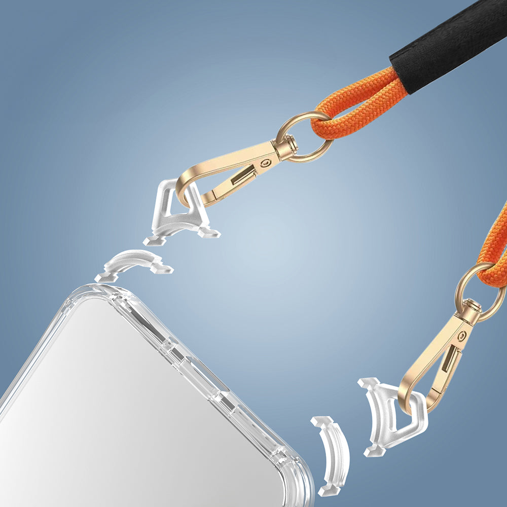 Xiaomi Redmi 13C Kılıf Airbagli Takılabilir Askı Aparatlı Zore Snap Silikon Kapak Şeffaf