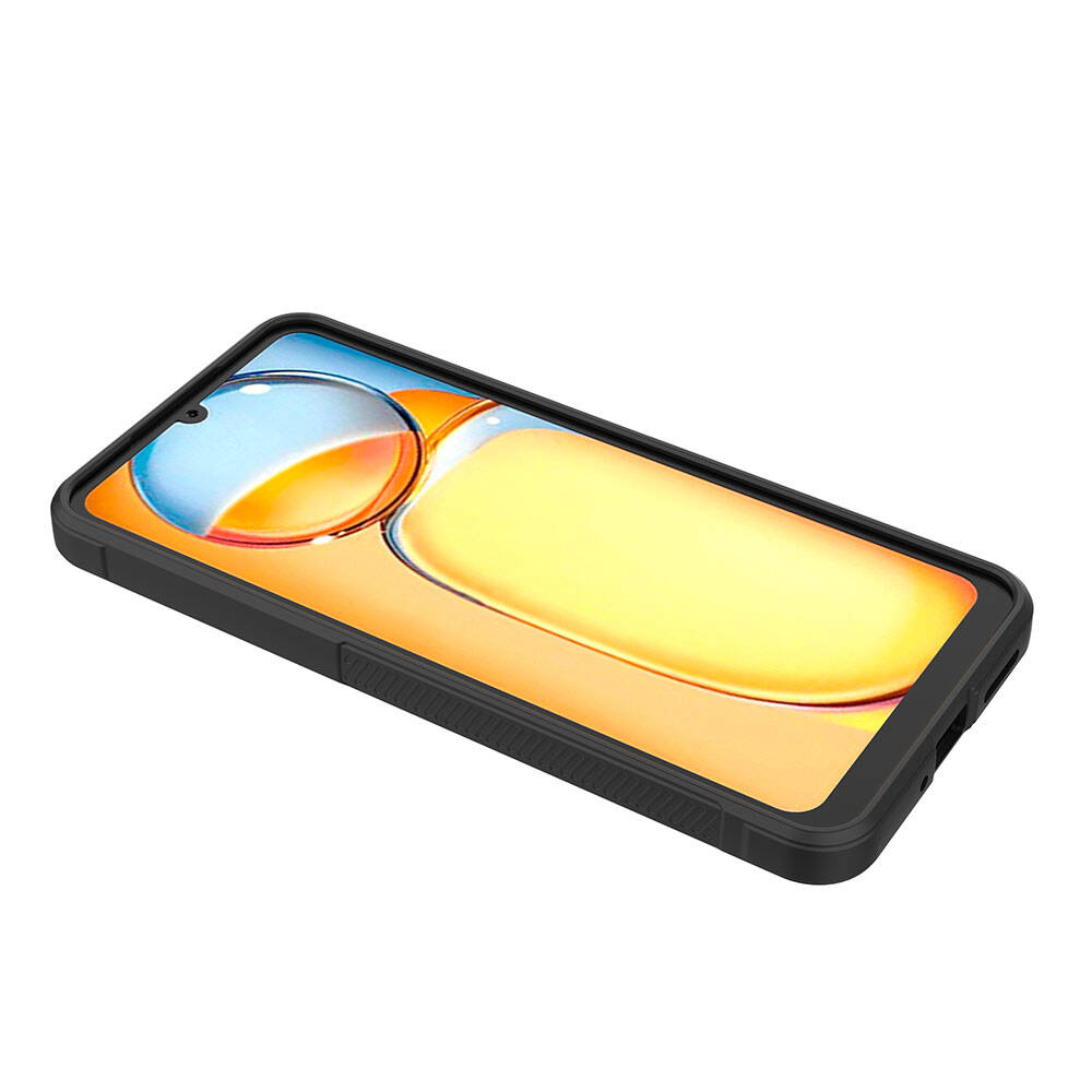 Xiaomi Redmi 13C Kılıf Esnek TPU Oyuklu Arka Yüzey Tasarımlı Zore Etnik Silikon Kapak Kırmızı