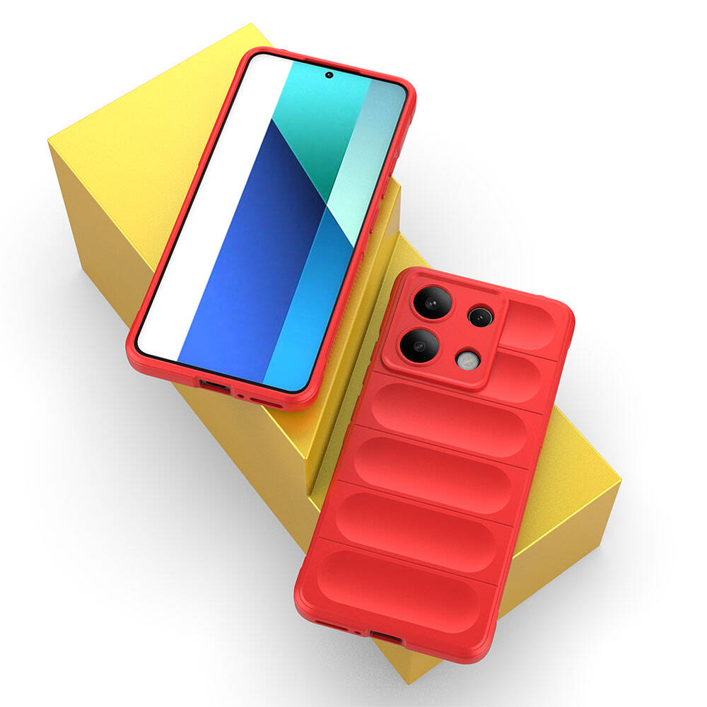 Xiaomi Redmi Note 13 4G Kılıf Esnek TPU Oyuklu Arka Yüzey Tasarımlı Zore Etnik Silikon Kapak Siyah