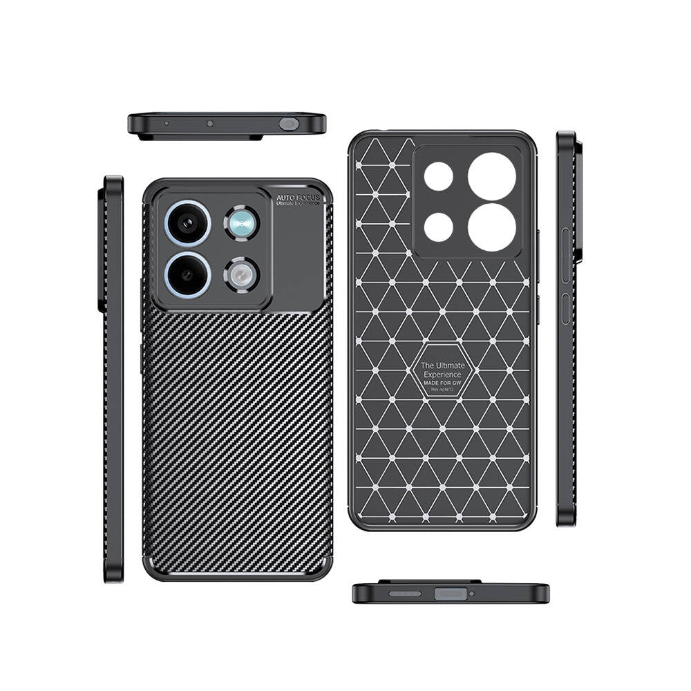 Xiaomi Redmi Note 13 5G Kılıf Zore Negro Silikon Kapak Siyah