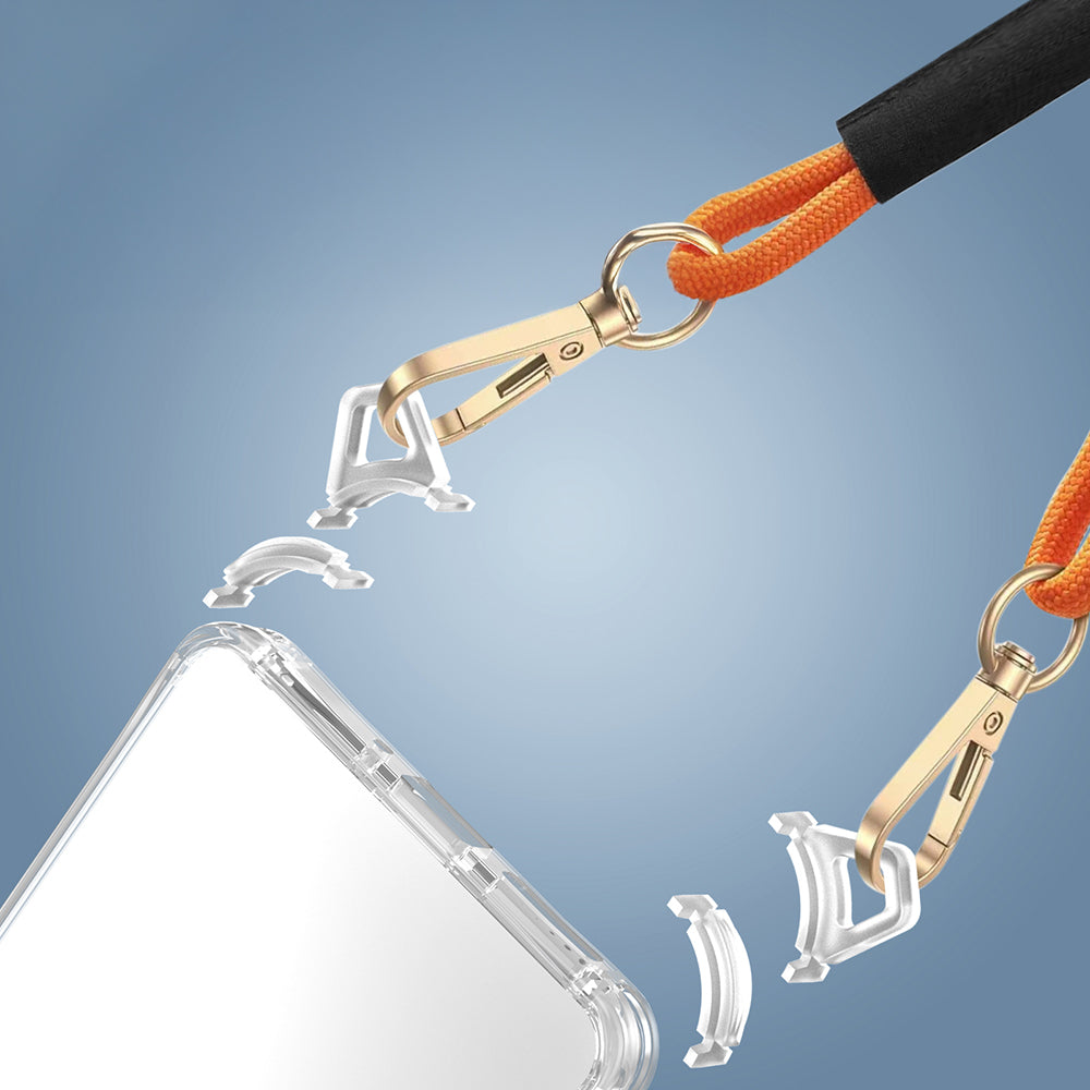 Xiaomi Redmi Note 13 Pro 4G Kılıf Airbagli Takılabilir Askı Aparatlı Zore Snap Silikon Kapak Şeffaf