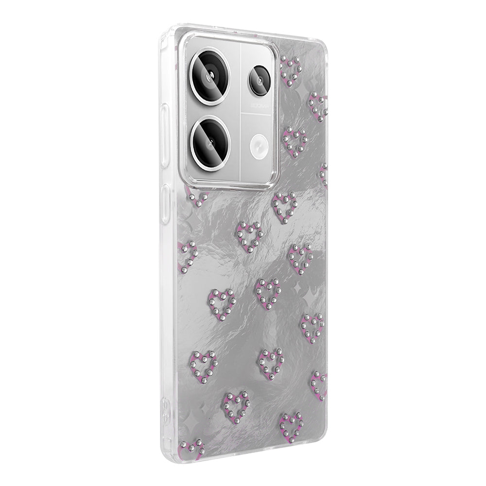 Xiaomi Redmi Note 13 Pro 4G Kılıf Kamera Korumalı Figürlü Zore Ponti Silikon Kapak Lila