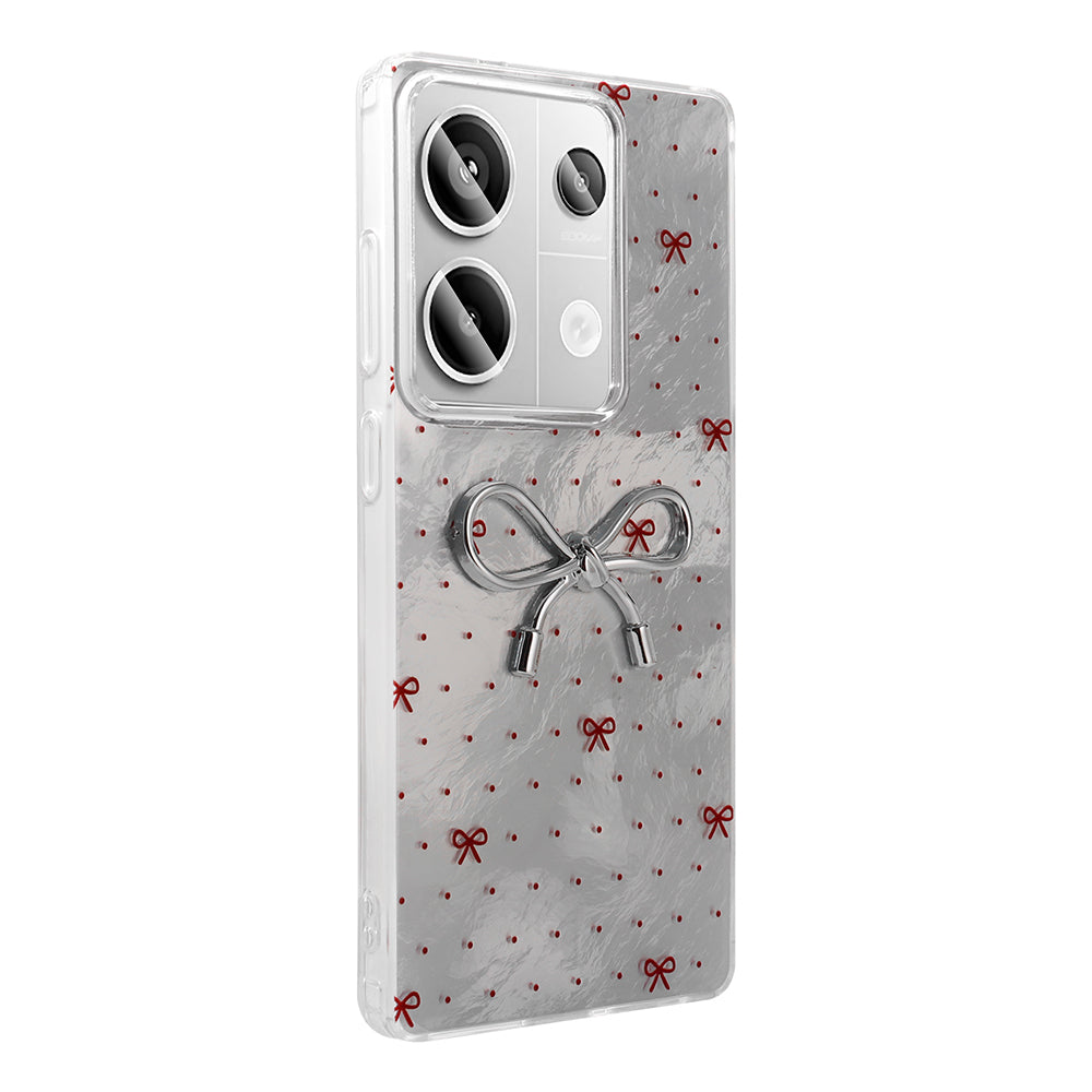 Xiaomi Redmi Note 13 Pro 4G Kılıf Kamera Korumalı Figürlü Zore Ponti Silikon Kapak Lila