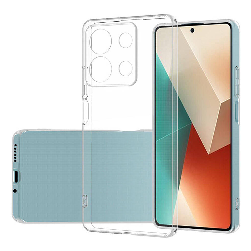 Xiaomi Redmi Note 13 Pro 5G Kılıf Zore Süper Silikon Kapak Renksiz