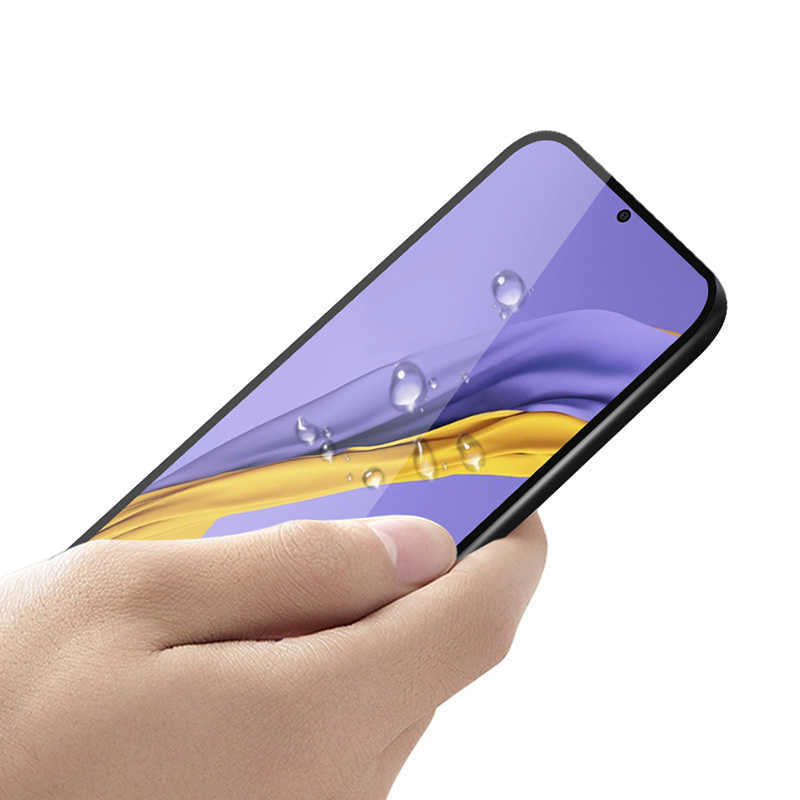 Xiaomi Redmi Note 13 Pro 5G Zore Kenarları Kırılmaya Dayanıklı Cam Ekran Koruyucu Siyah