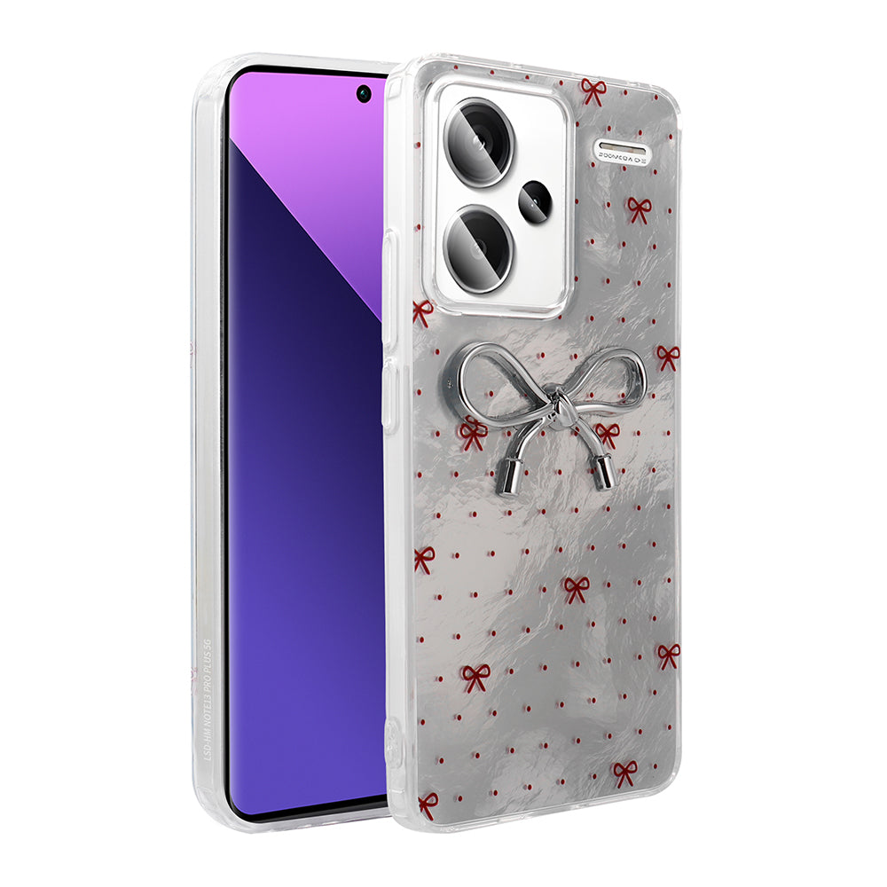 Xiaomi Redmi Note 13 Pro Plus 5G Kılıf Kamera Korumalı Figürlü Zore Ponti Silikon Kapak Beyaz