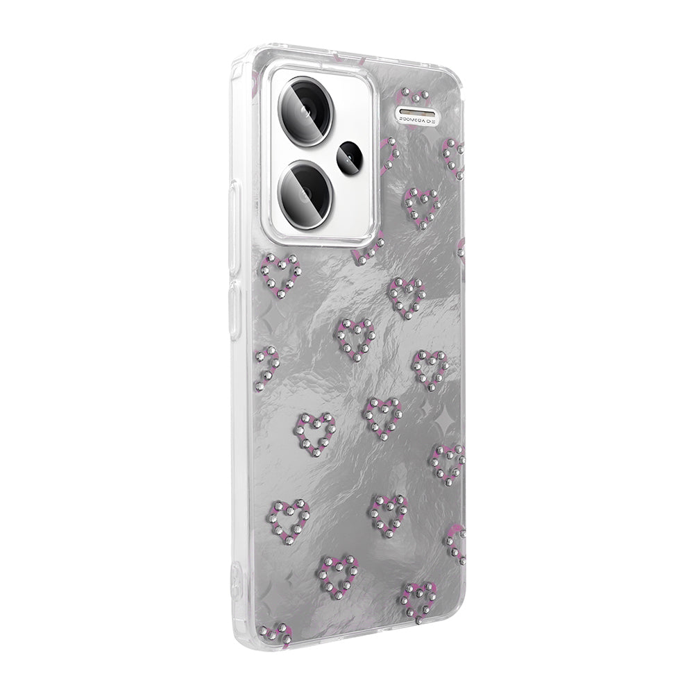 Xiaomi Redmi Note 13 Pro Plus 5G Kılıf Kamera Korumalı Figürlü Zore Ponti Silikon Kapak Lila