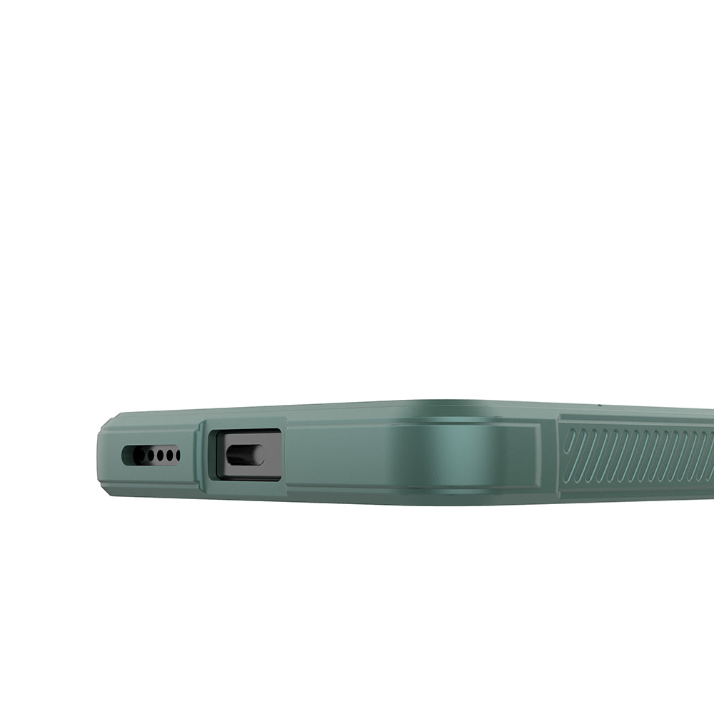 Xiaomi Redmi Note 14 4G Kılıf Esnek TPU Oyuklu Arka Yüzey Tasarımlı Zore Etnik Silikon Kapak Koyu Yeşil