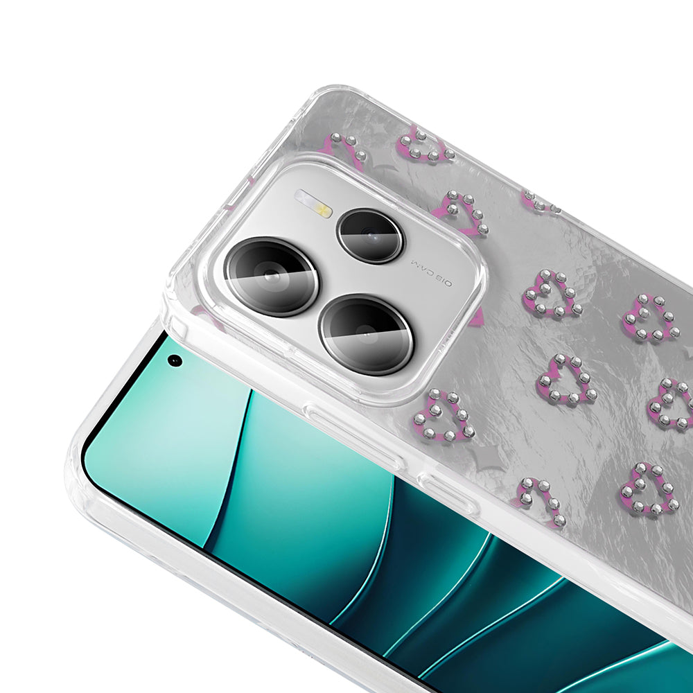 Xiaomi Redmi Note 14 4G Kılıf Kamera Korumalı Figürlü Zore Ponti Silikon Kapak Açık Mavi