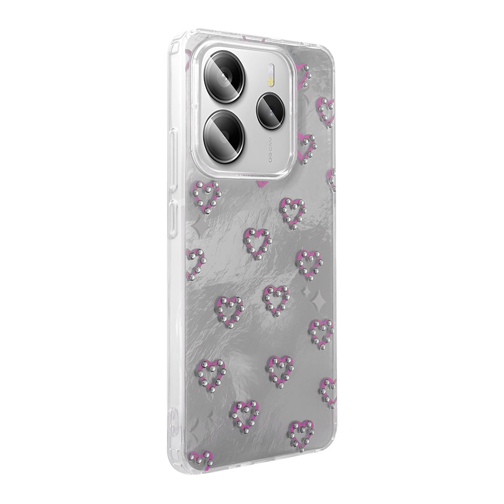 Xiaomi Redmi Note 14 5G Kılıf Kamera Korumalı Figürlü Zore Ponti Silikon Kapak Açık Mavi