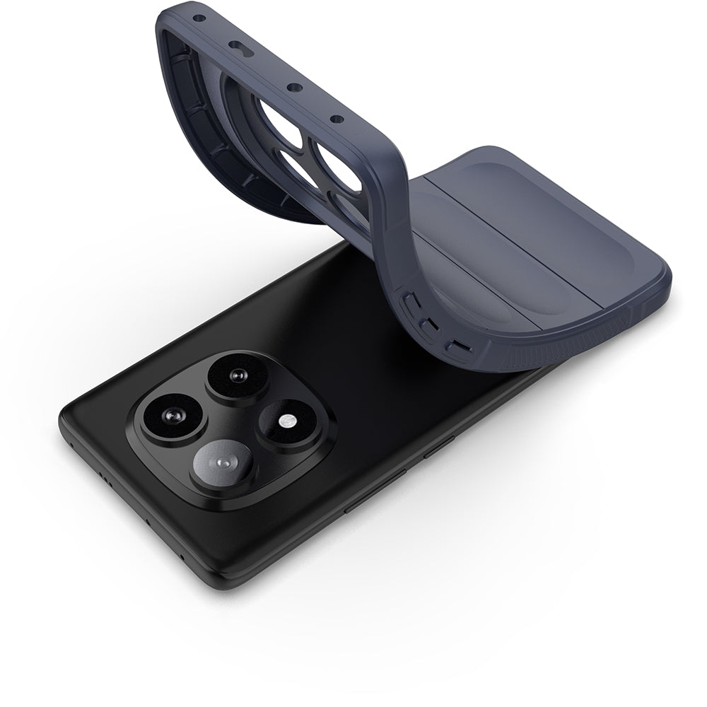 Xiaomi Redmi Note 14 Pro 5G Kılıf Esnek TPU Oyuklu Arka Yüzey Tasarımlı Zore Etnik Silikon Kapak Siyah