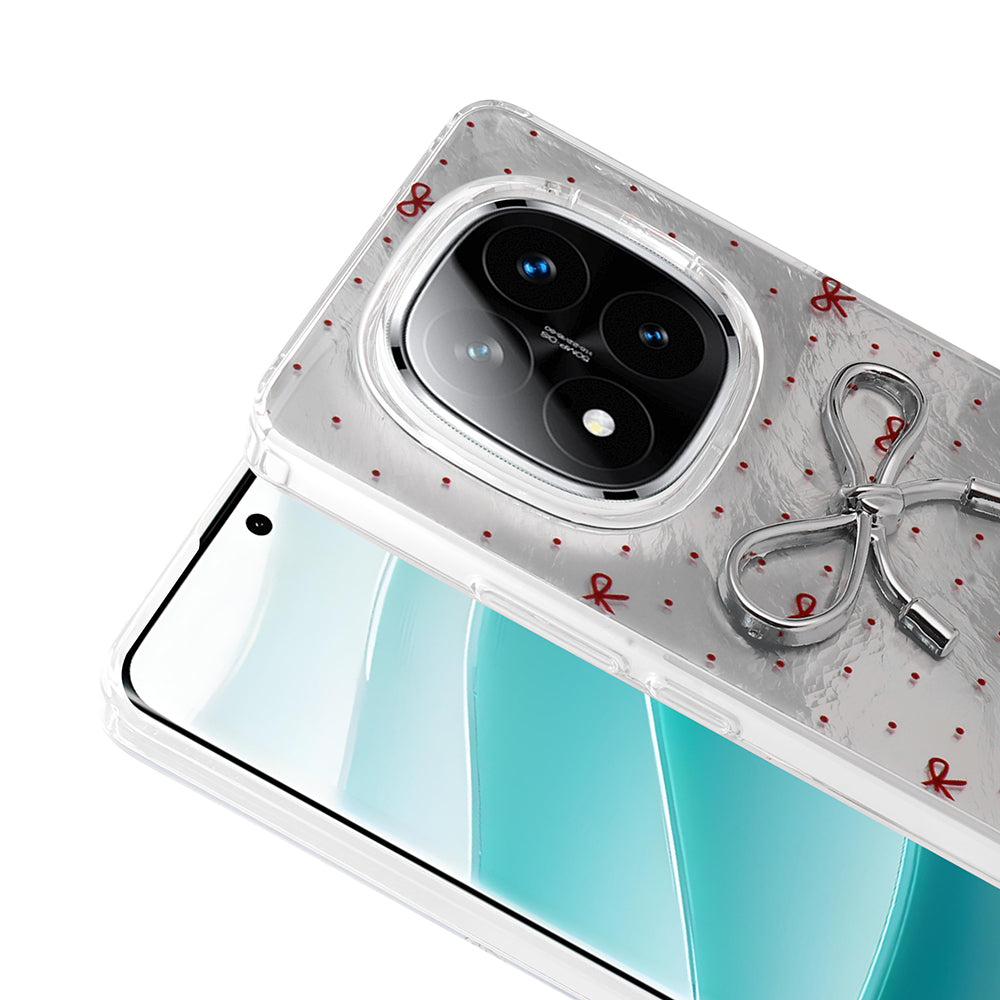 Xiaomi Redmi Note 14 Pro Plus Kılıf Kamera Korumalı Figürlü Zore Ponti Silikon Kapak Açık Pembe