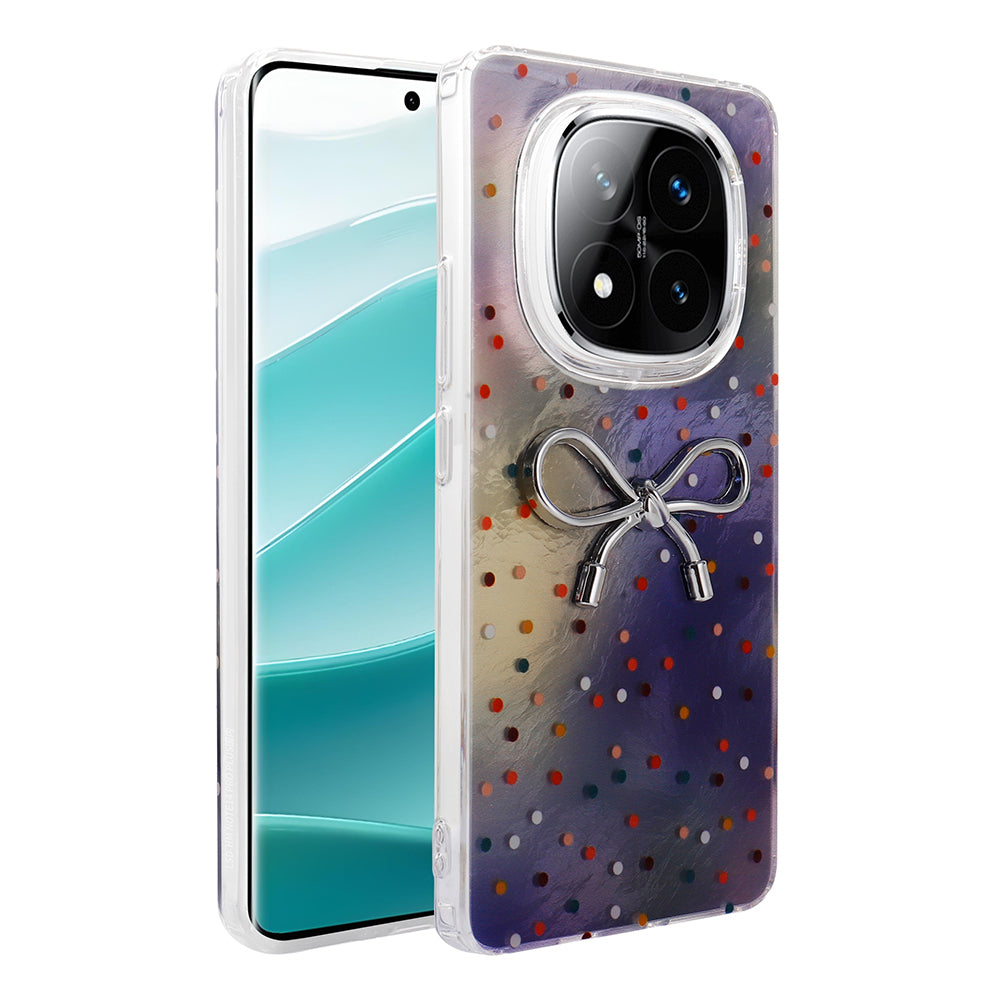 Xiaomi Redmi Note 14 Pro Plus Kılıf Kamera Korumalı Figürlü Zore Ponti Silikon Kapak Lila