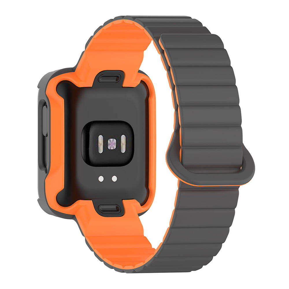 Xiaomi Redmi Watch 1 Silikon Kordon Zore KRD-105 Strap Kayış Pudra