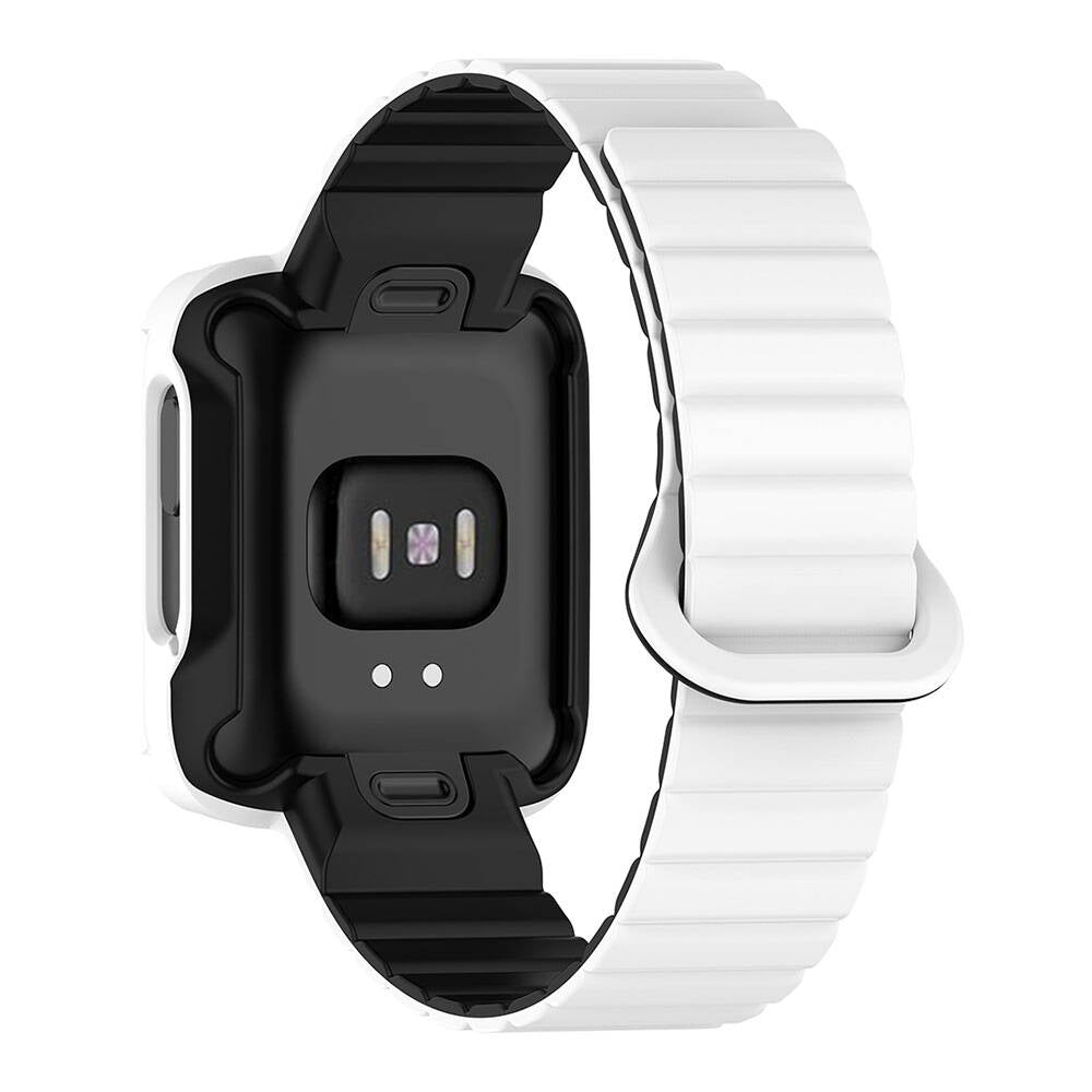 Xiaomi Redmi Watch 1 Silikon Kordon Zore KRD-105 Strap Kayış Siyah-Turuncu