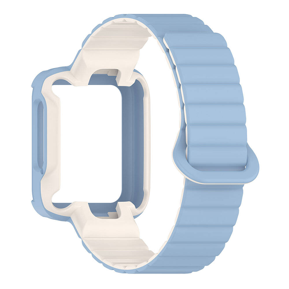 Xiaomi Redmi Watch 2 Silikon Kordon Zore KRD-105 Strap Kayış Siyah-Turuncu