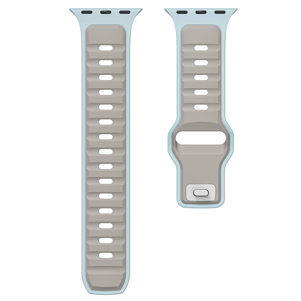Xiaomi Redmi Watch 5 Active Zore KRD-135 22mm Silikon Kordon Strap Kayış Gümüş-Siyah